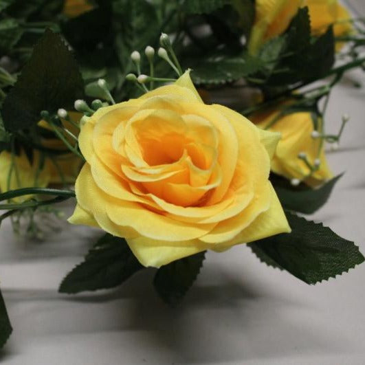 Click to view product details and reviews for Best Artificial 7ft Yellow Silk Rose Garland.