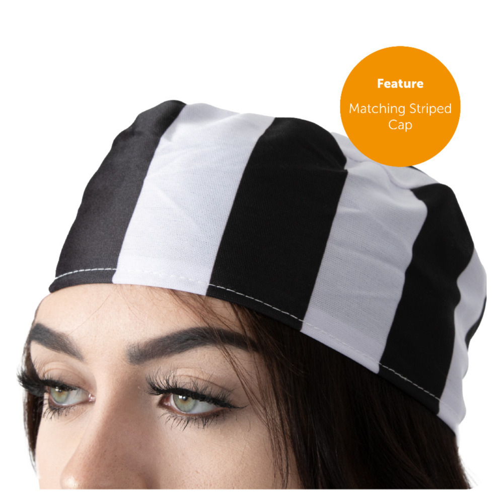 Black & White Striped Prisoner Costume