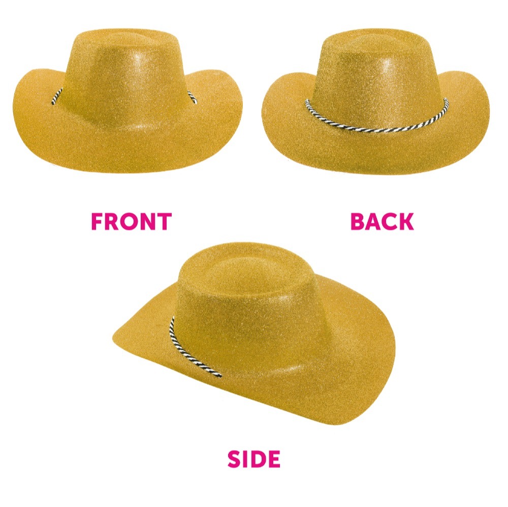 Gold Glitter Cowboy Hat