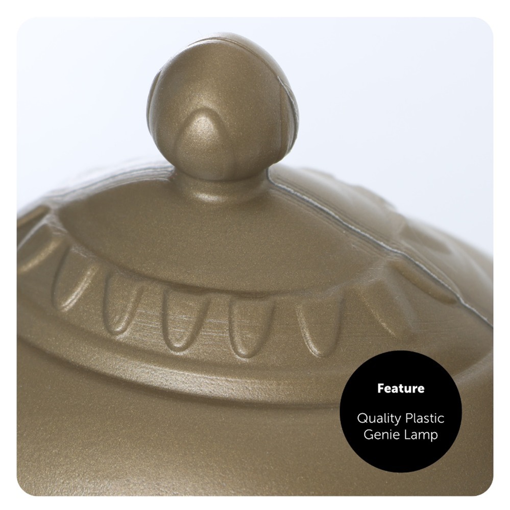 Gold Genie Lamp, Red Fez & Inflatable Monkey Set