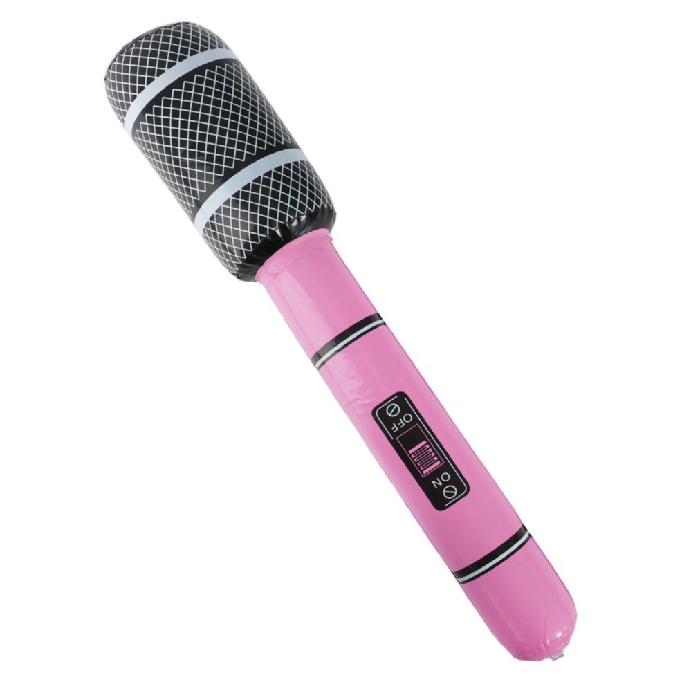 Eurovision Diva Costume with Inflatable Pink Microphone