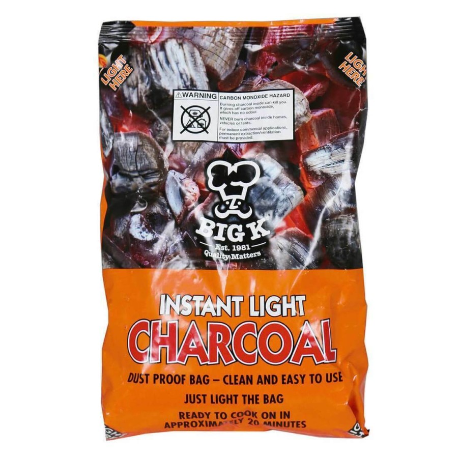 Big K Instant Light The Bag Charcoal BBQ Fire Pit Fuel 1kg