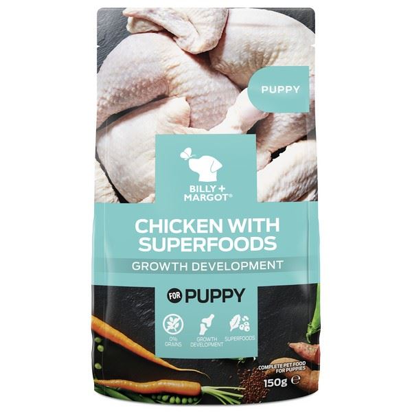 Billy and Margot Puppy Superfood Pouch Wet 150g - 261870