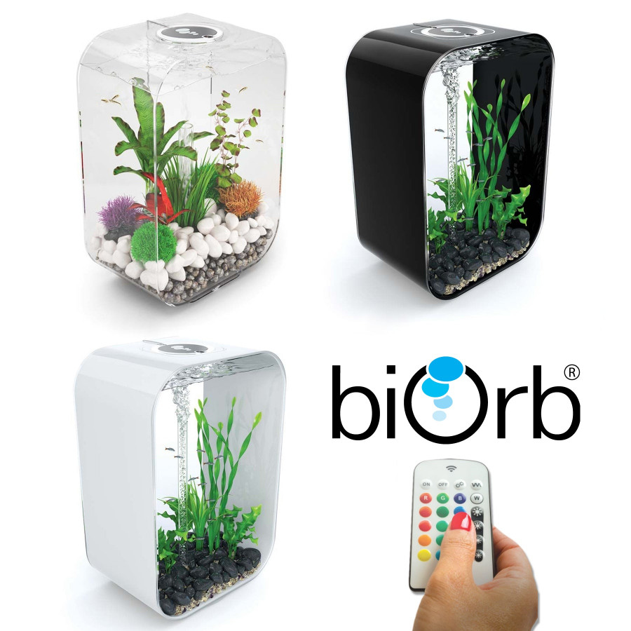 BiOrb Life 60L Aquarium MCR LED Lighting Black / White / Clear