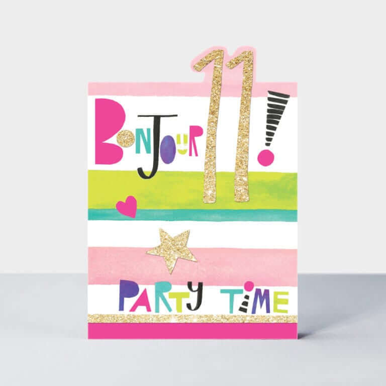 Click to view product details and reviews for Birthday Card Age 11 Bonjour.