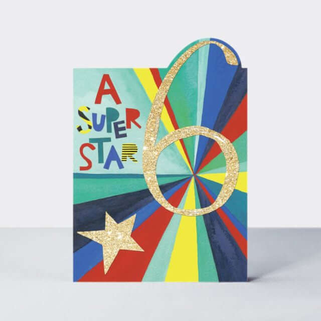 Click to view product details and reviews for Birthday Card Age 6 Super Star.