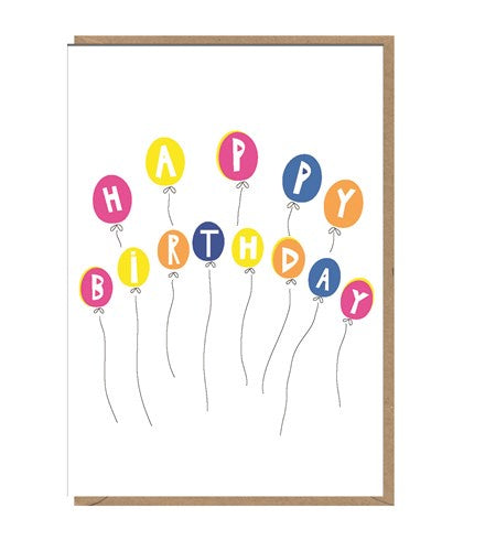 Birthday Card Balloons
