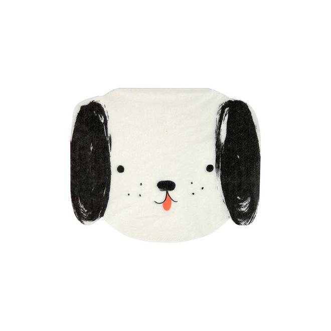 Click to view product details and reviews for Black And White Dog Napkins Pack Of 20.