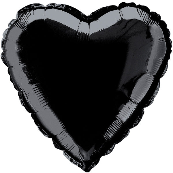 Click to view product details and reviews for Black Foil Heart Balloon.