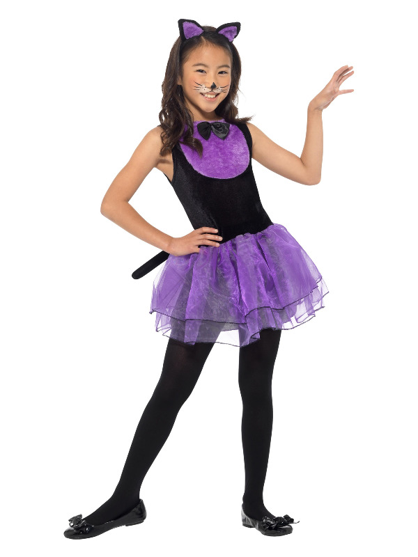 Click to view product details and reviews for Cat Costume Black Purple Tutu Dress Headband Small.