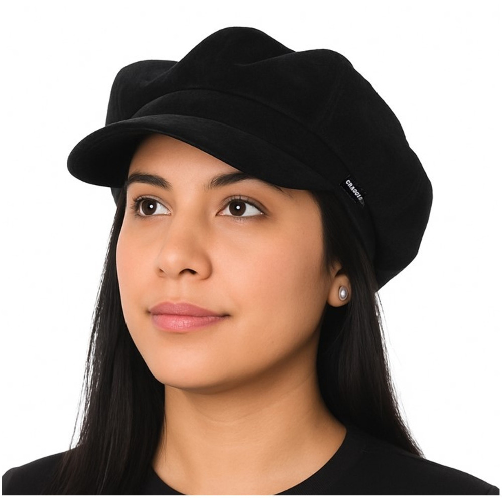 Click to view product details and reviews for Colourful Baker Boy Hat Velvet Black.