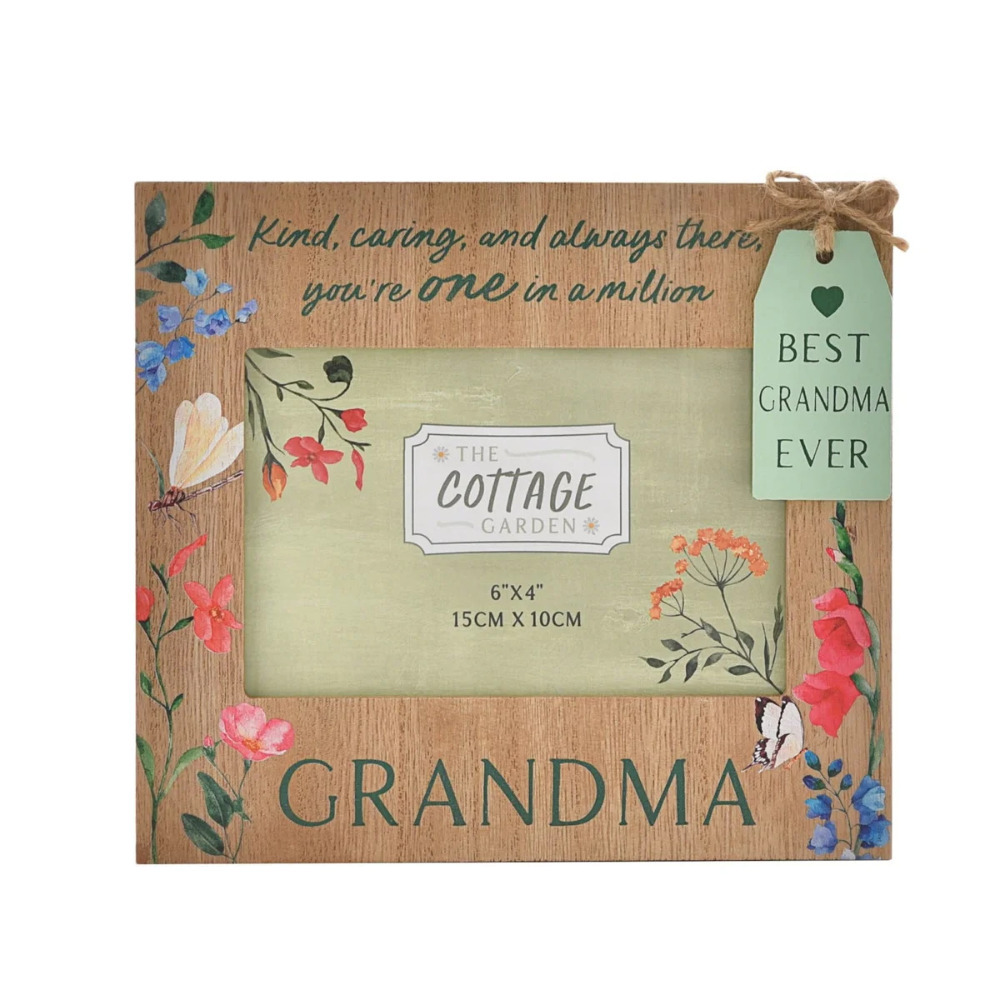 Block Photo Frame Grandma The Cottage Garden Sentiment Mother's Day Gifting