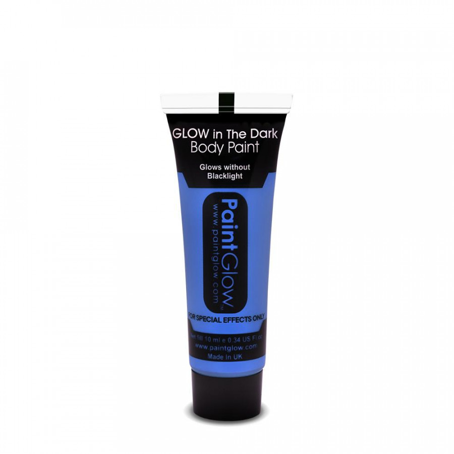 Blue Glow In The Dark Face Body Paint