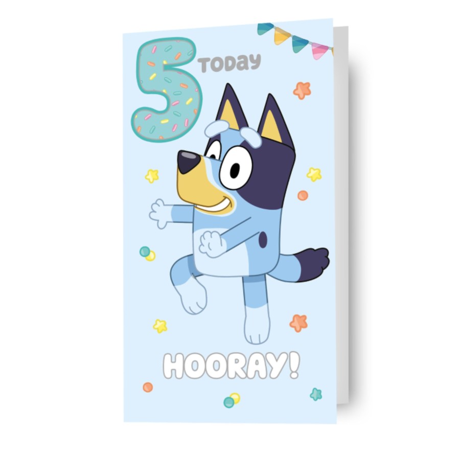 Click to view product details and reviews for Bluey Age 5 Birthday Card.