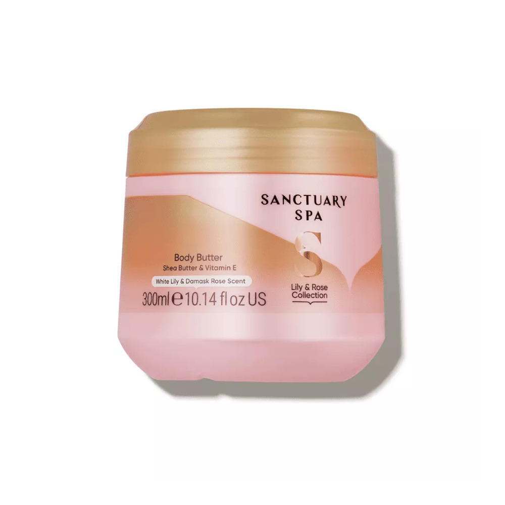 Body Butter Sanctuary Spa Lily and Rose Collection Scent Shea and Vit E 300ml