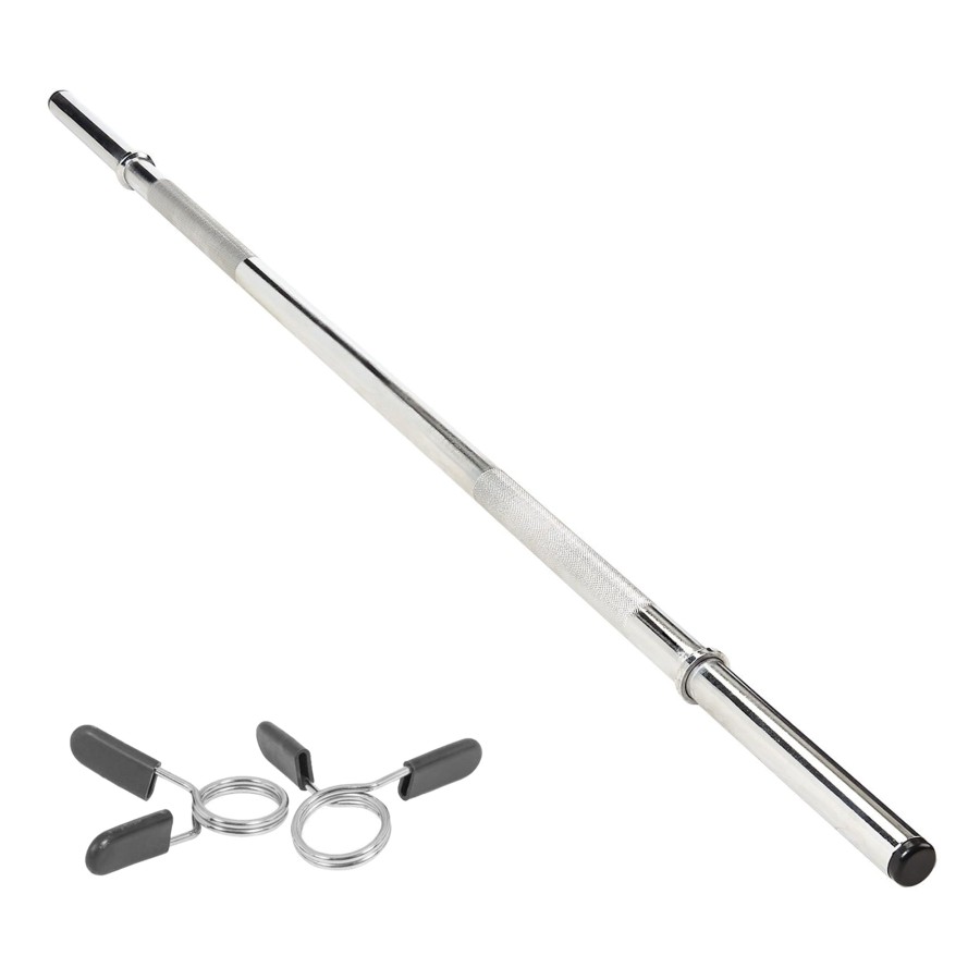 Body Revolution Straight Barbell Bar 1 Standard 14m Spring Collar