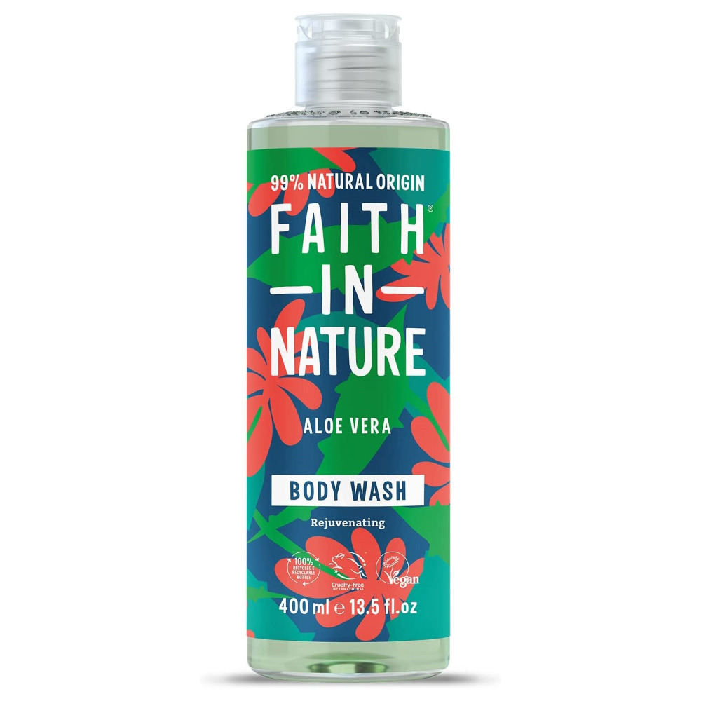 Body Wash Fragranced Beauty Gift Shower Gel Vegan Natural Faith In Nature - Aloe Vera