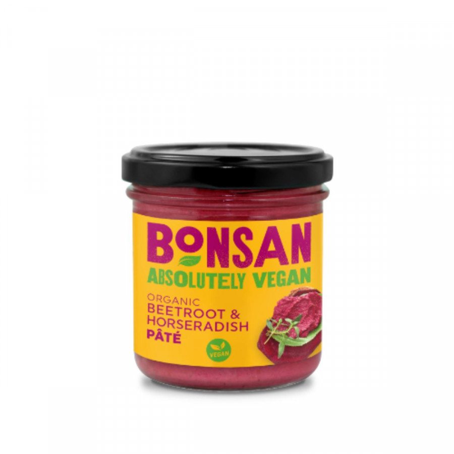 Click to view product details and reviews for Bonsan Organic Vegan Beetroot Horseradish Pate 130g 95165.