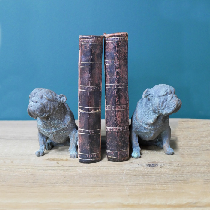 Book Ends Home Decor Animal Ornament Decorative Figurine Sitting Bulldog