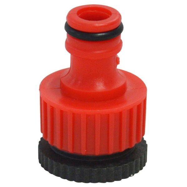 Click to view product details and reviews for Brand New 1 2 3 4 Tap Adaptor And Reducer With Black Red Durable Plastic.