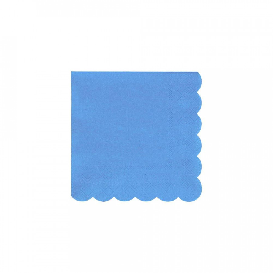 Click to view product details and reviews for Bright Blue Small Napkins Pack Of 20.
