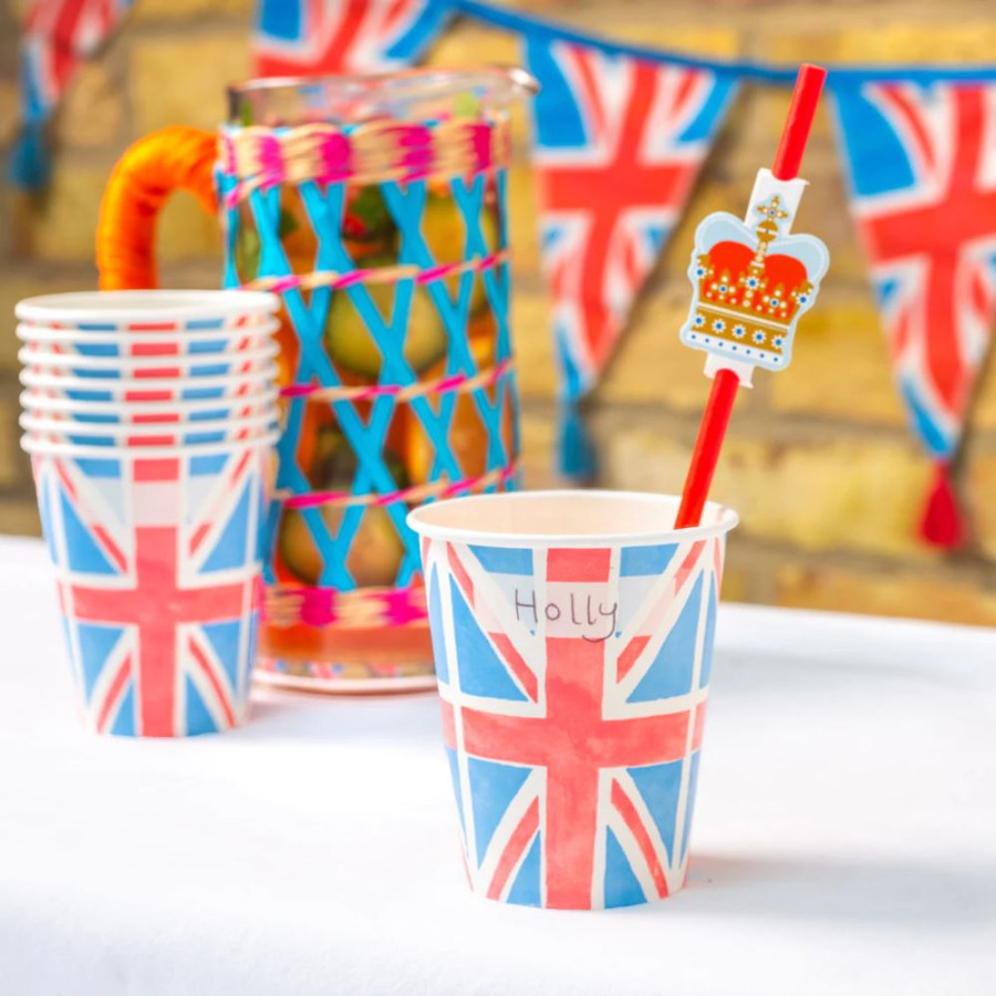 Click to view product details and reviews for British Union Jack Paper Cups Kings Coronation Partyware Royal Party X 8.