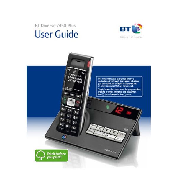 Bt 7450 Plus Single Dect Phone Blk - BT61476