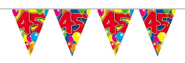 Click to view product details and reviews for Bunting Balloon For 45th Birthday.