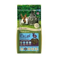 Burgess Excel Junior and Dwarf Rabbit Nuggets with Mint - 2kg - 529355