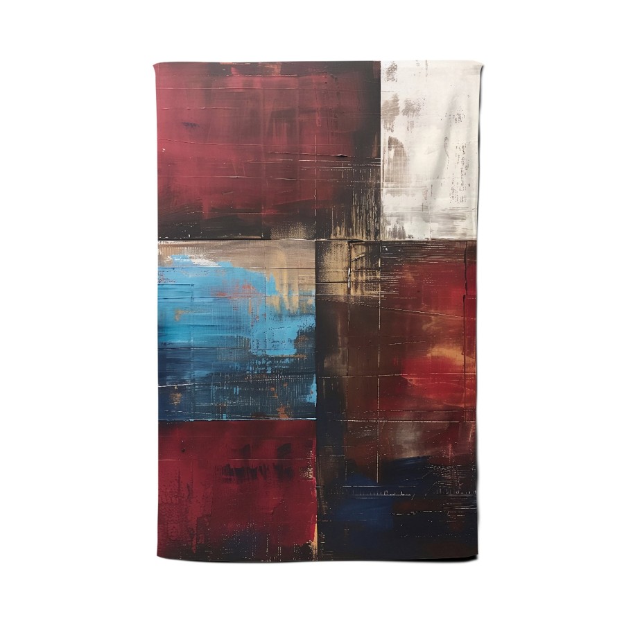 Rustic Harmony In Bold Colours Tea Towel