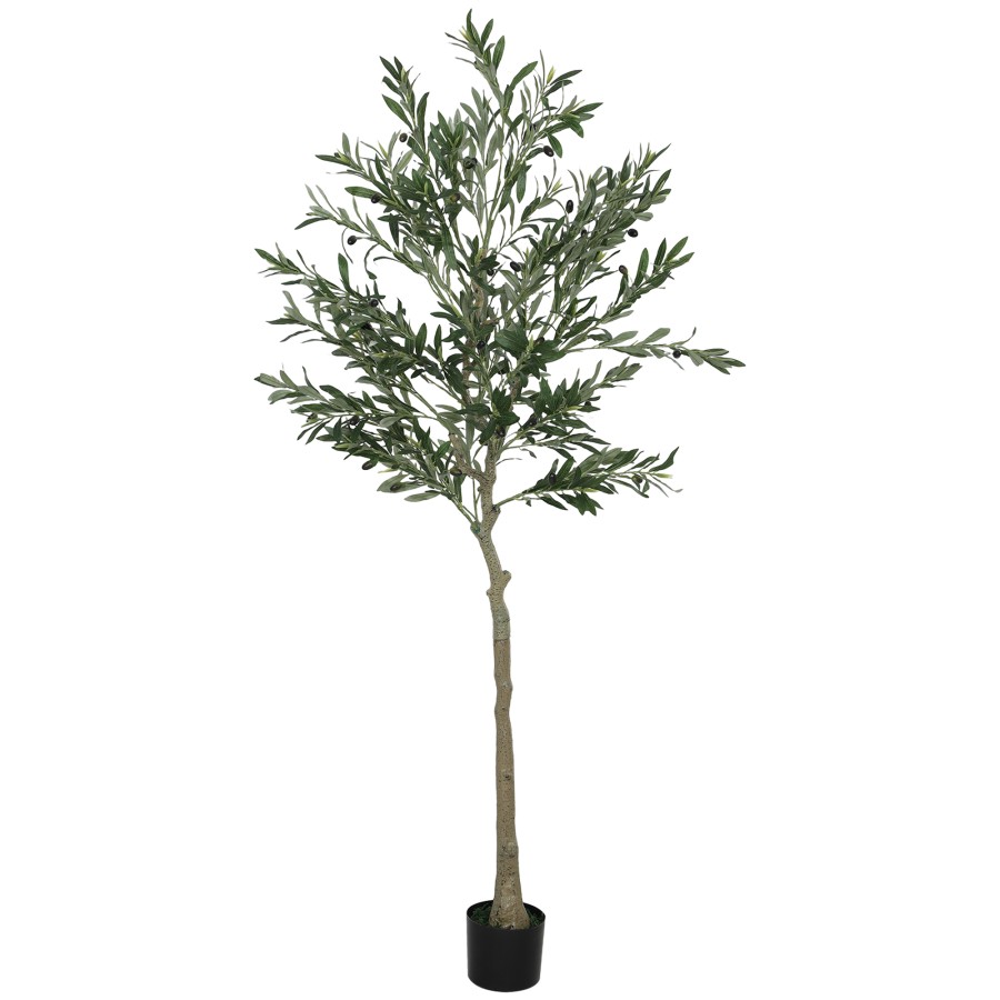 Click to view product details and reviews for Homcom 6ft 180cm Decorative Artificial Plant Silk Olive Tree With 900 Leaves And 40 Olive Fruits In Pot Fake Plant For Home Office Living Room I.