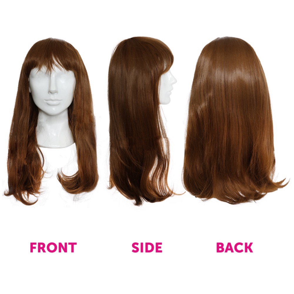 Heat & Style Brown Wig - Angles