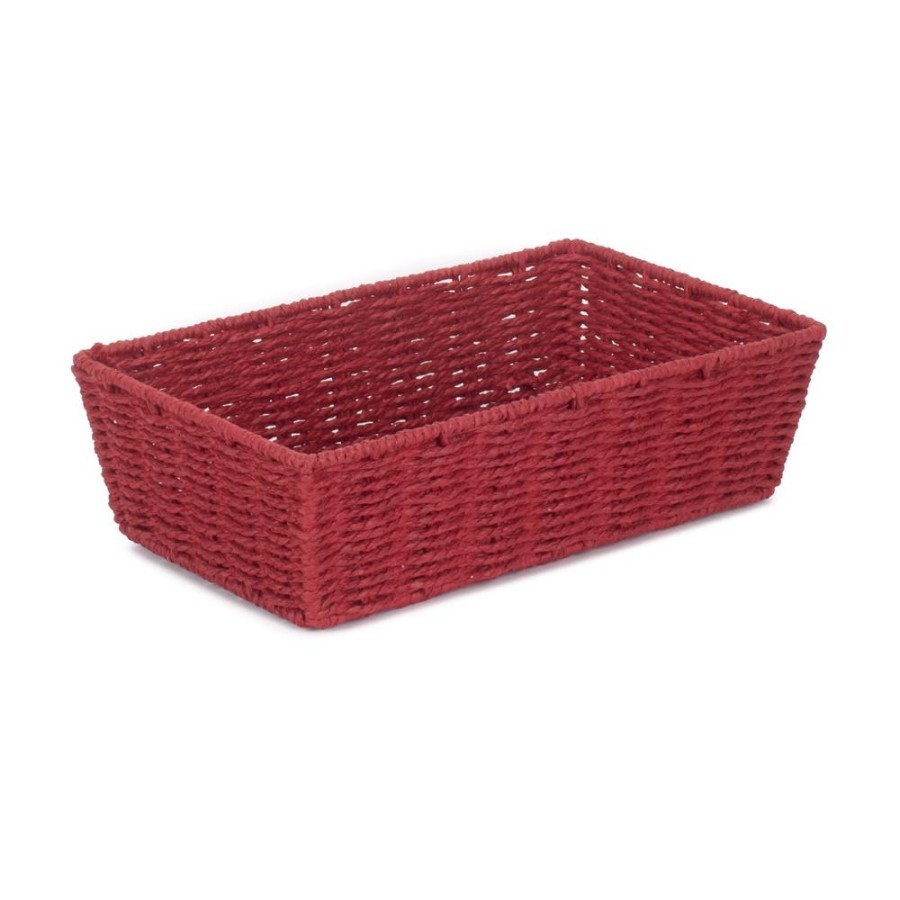 Click to view product details and reviews for Red Paper Rope Display Tray Small.