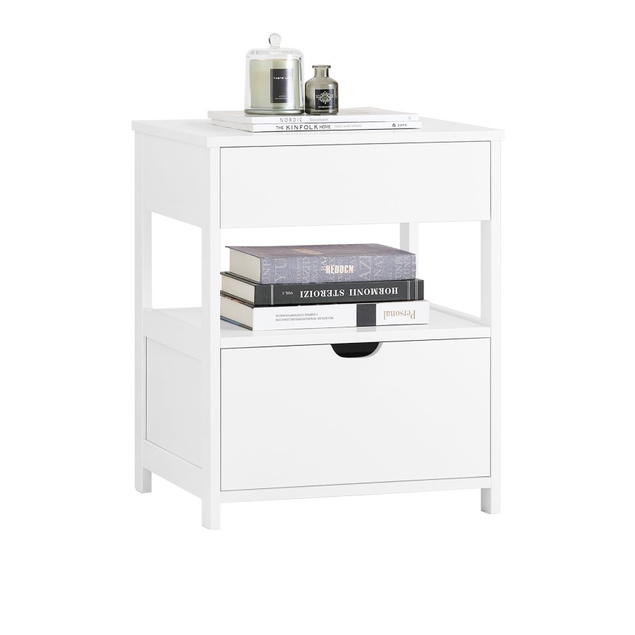 Click to view product details and reviews for Sobuy Frg258 Ii W Bedside Table Nightstand Side Table End Table Lamp Table With 2 Drawers White.
