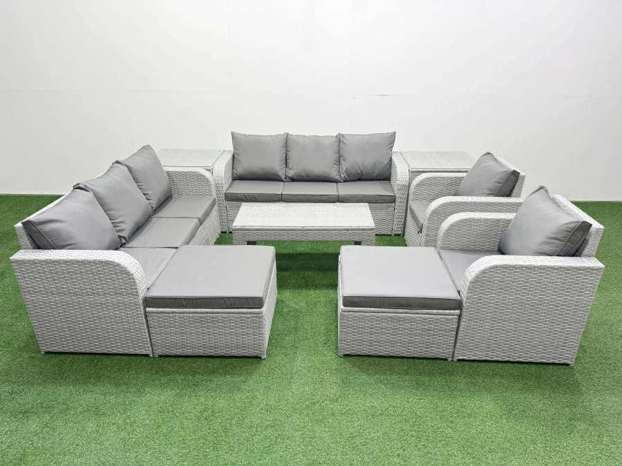 Click to view product details and reviews for Fimous Pe Rattan High Back Lounge Sofa Set Patio Oblong Coffee Table Chairs Set With 3 Seater Sofa Reclining Chair 2 Big Footstool 2 Side Table Ligh. Click to view product details and reviews for Fimous Pe Rattan High Back Lounge Sofa Set Patio Oblong Coffee Table Chairs Set With 3 Seater Sofa Reclining Chair 2 Big Footstool 2 Side Table Ligh.