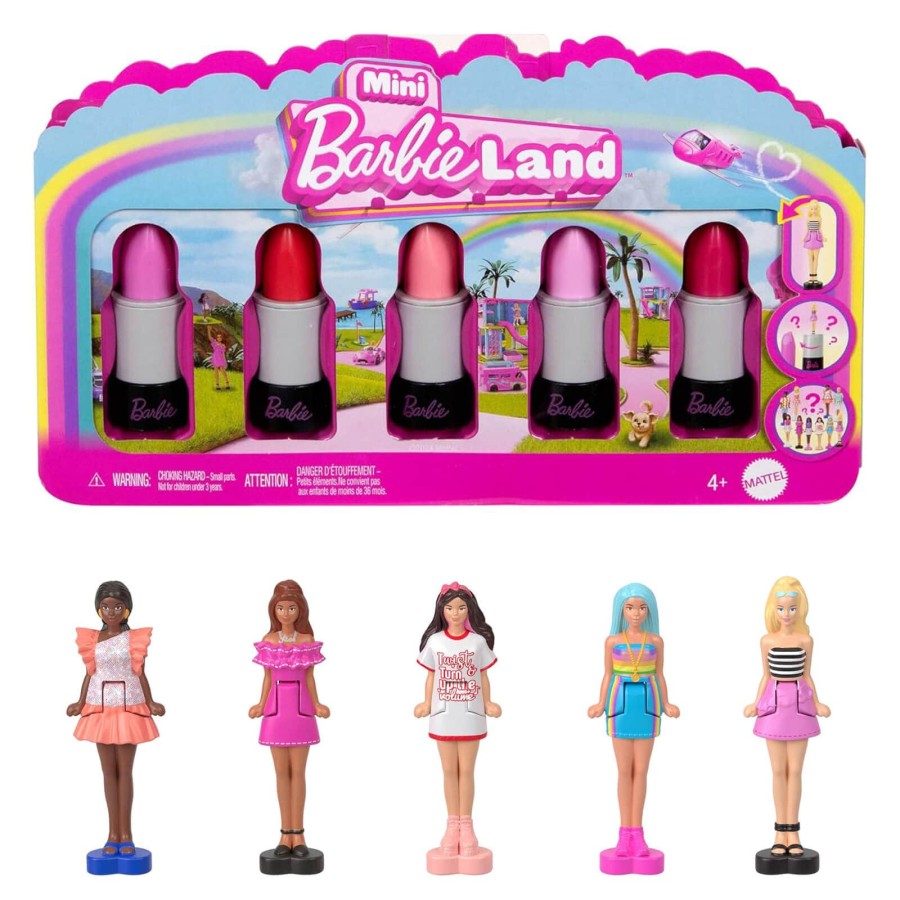 Mini Barbieland Doll Reveal Set Colour Change 4cm Figures