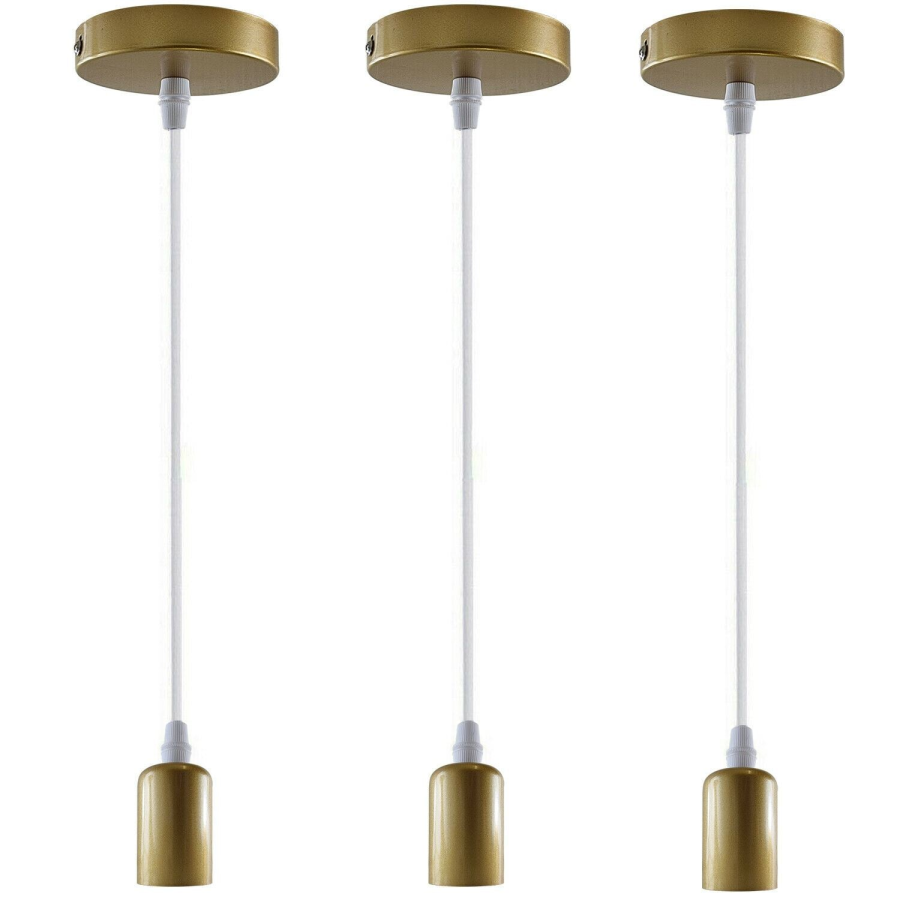 Click to view product details and reviews for Modern Retro E27 Ceiling Pendant Holder Indoor Hanging Suspension Light Fitting Set1206 3pcs Without Bulb.