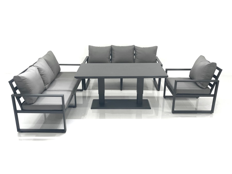 Click to view product details and reviews for Fimous Outdoor Garden Furniture Set Aluminium Lounge Sofa Adjustable Rising Lifting Dining Table Sets Dark Grey. Click to view product details and reviews for Fimous Outdoor Garden Furniture Set Aluminium Lounge Sofa Adjustable Rising Lifting Dining Table Sets Dark Grey.