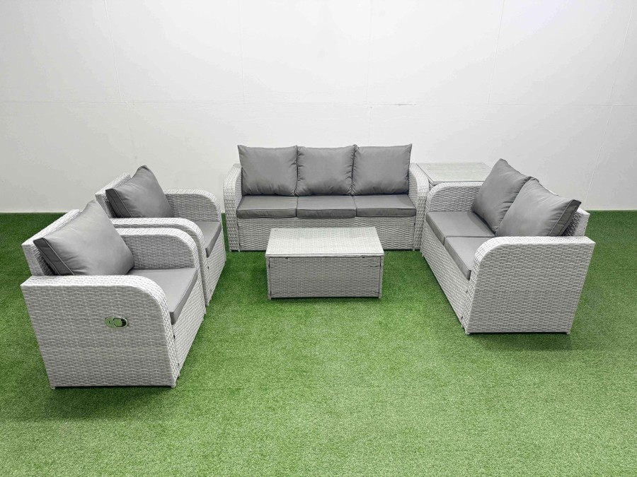 Click to view product details and reviews for Fimous Pe Rattan Garden Furniture Set Adjustable Chair Sofa Double Love Seat 2 Seater Sofa Lounge Set Oblong Coffee Table Side Table Light Grey. Click to view product details and reviews for Fimous Pe Rattan Garden Furniture Set Adjustable Chair Sofa Double Love Seat 2 Seater Sofa Lounge Set Oblong Coffee Table Side Table Light Grey.