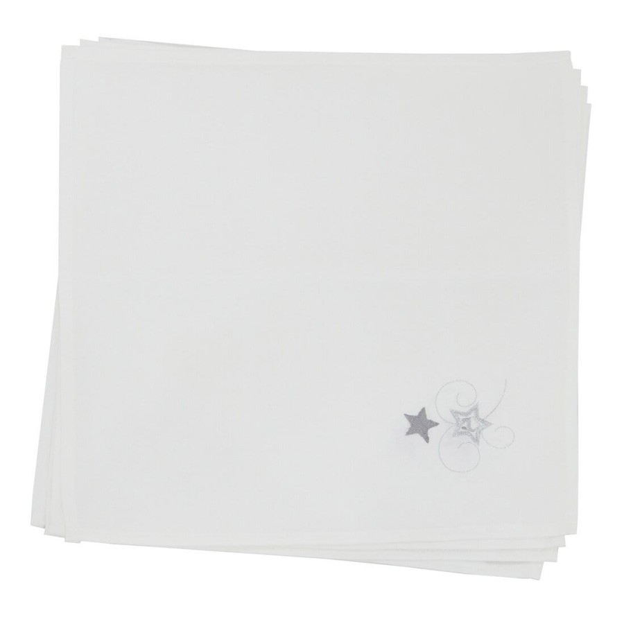 Click to view product details and reviews for Christmas Presents Tablecloths Napkins White Fabric Embroidery 4pk Of Napkins.