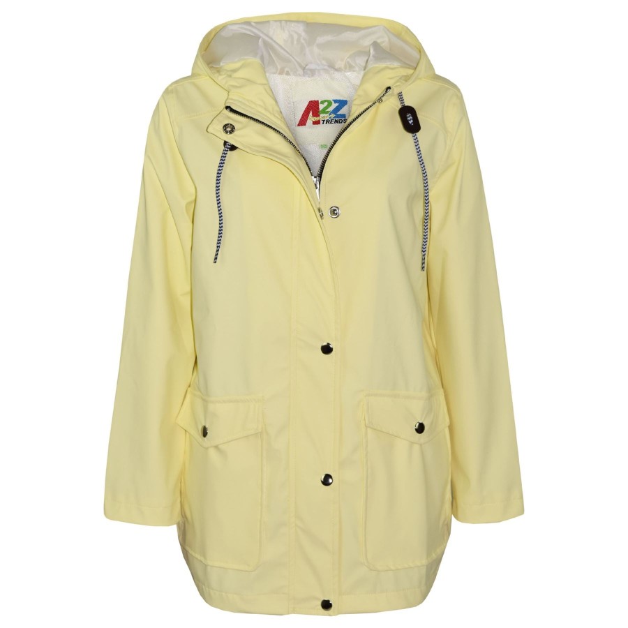Click to view product details and reviews for Pu Raincoat Jacket Windbreaker Waterproof Parka Hooded Girls Boys Age 5 13 Years 5 6 Years Lemon.