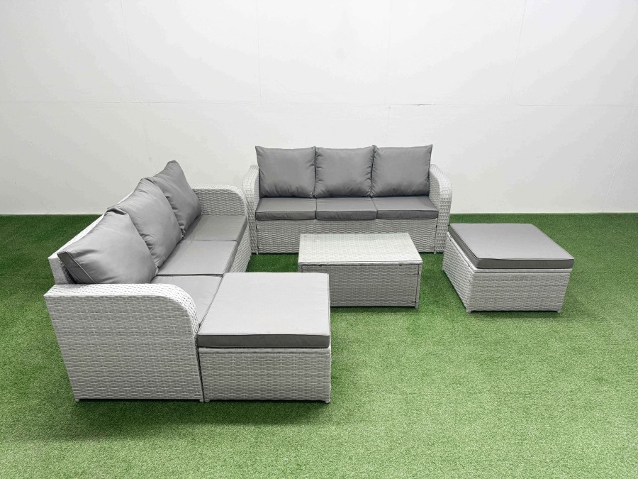 Click to view product details and reviews for Fimous Outdoor Garden Furniture Sets 8 Seater Wicker Rattan Furniture Sofa Sets With Rectangular Coffee Table High Back Lounge Sofa 2 Big Footstool Li. Click to view product details and reviews for Fimous Outdoor Garden Furniture Sets 8 Seater Wicker Rattan Furniture Sofa Sets With Rectangular Coffee Table High Back Lounge Sofa 2 Big Footstool Li.