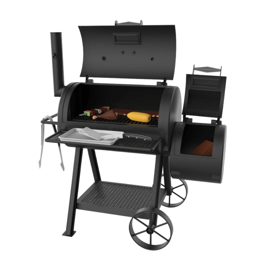 Oklahoma Joe’s Kids Smoker Set Toy BBQ Smoke Tools Food Accessories