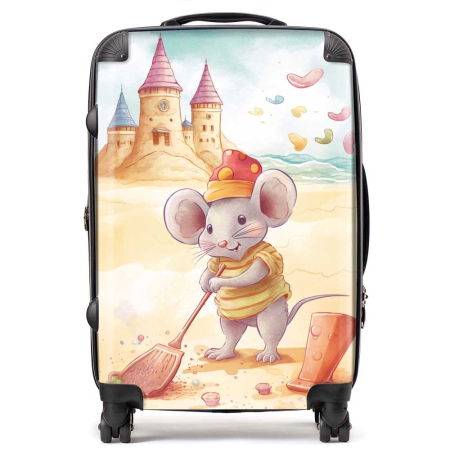 Click to view product details and reviews for Mouse On A Beach Holiday Suitcase Medium.