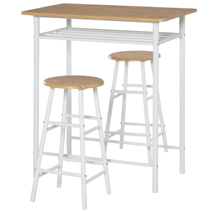 Click to view product details and reviews for White 3 Piece Dining Set 2 Chairs 1 Table.