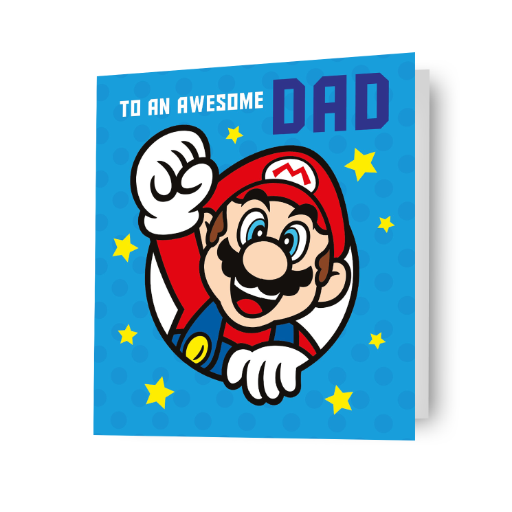 Click to view product details and reviews for Super Mario Dad Birthday Card.