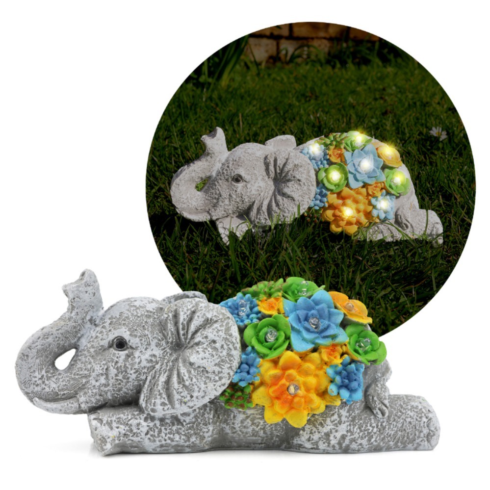 Click to view product details and reviews for Solar Elephant Statue Garden Led Decor.