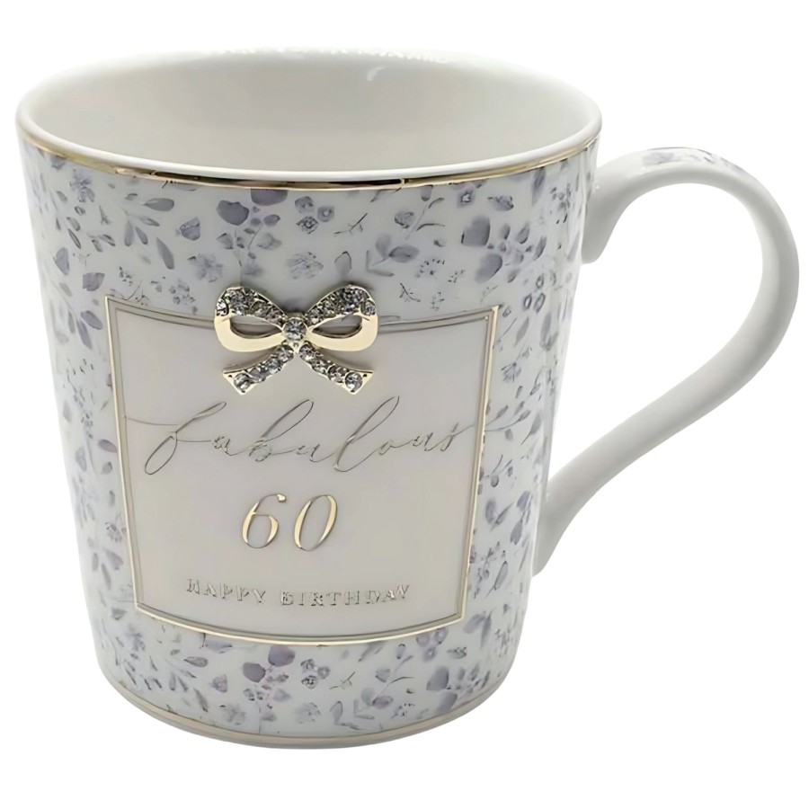 Click to view product details and reviews for Madelaine Fabulous 60 60th Birthday Boxed Gift Mug With Diamante Bow.
