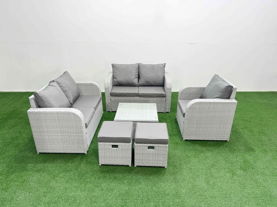 Click to view product details and reviews for Fimous High Back Poly Rattan Garden Furniture Set With Reclining Chair Loveseat Sofa Square Coffee Table Indoor Outdoor Patio Set 2 Stool Light Grey. Click to view product details and reviews for Fimous High Back Poly Rattan Garden Furniture Set With Reclining Chair Loveseat Sofa Square Coffee Table Indoor Outdoor Patio Set 2 Stool Light Grey.