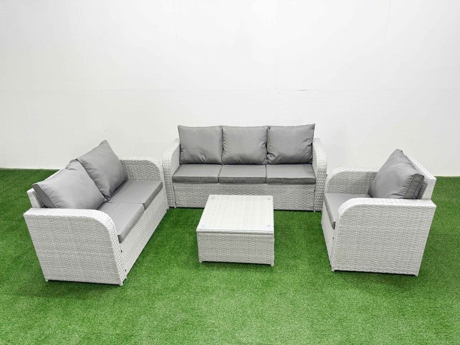 Click to view product details and reviews for Fimous Patio Pe Wicker 6 Seater Outdoor Rattan Furniture Sofa Sets With Square Coffee Table Reclining Chair Loveseat Sofa 3 Seater Sofa Light Grey. Click to view product details and reviews for Fimous Patio Pe Wicker 6 Seater Outdoor Rattan Furniture Sofa Sets With Square Coffee Table Reclining Chair Loveseat Sofa 3 Seater Sofa Light Grey.